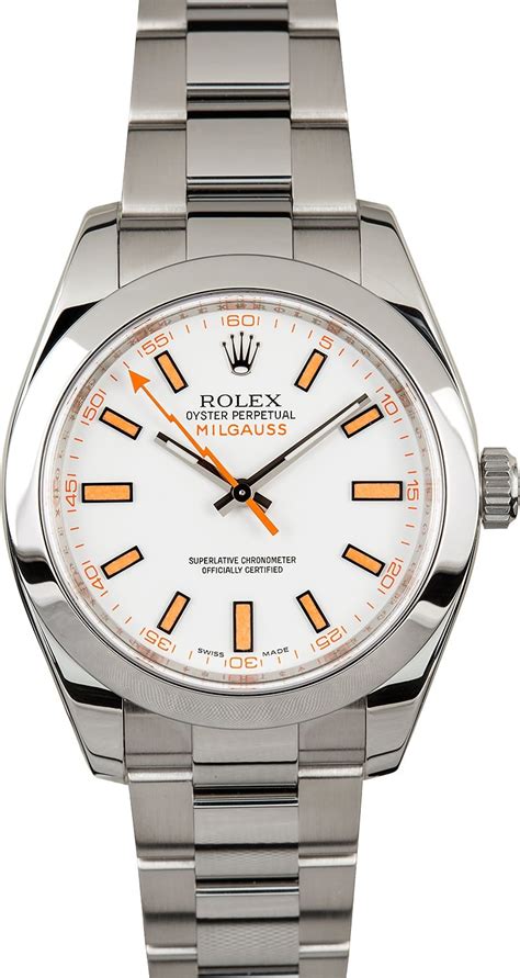 rolex milgauss replica|rolex milgauss 116400 white.